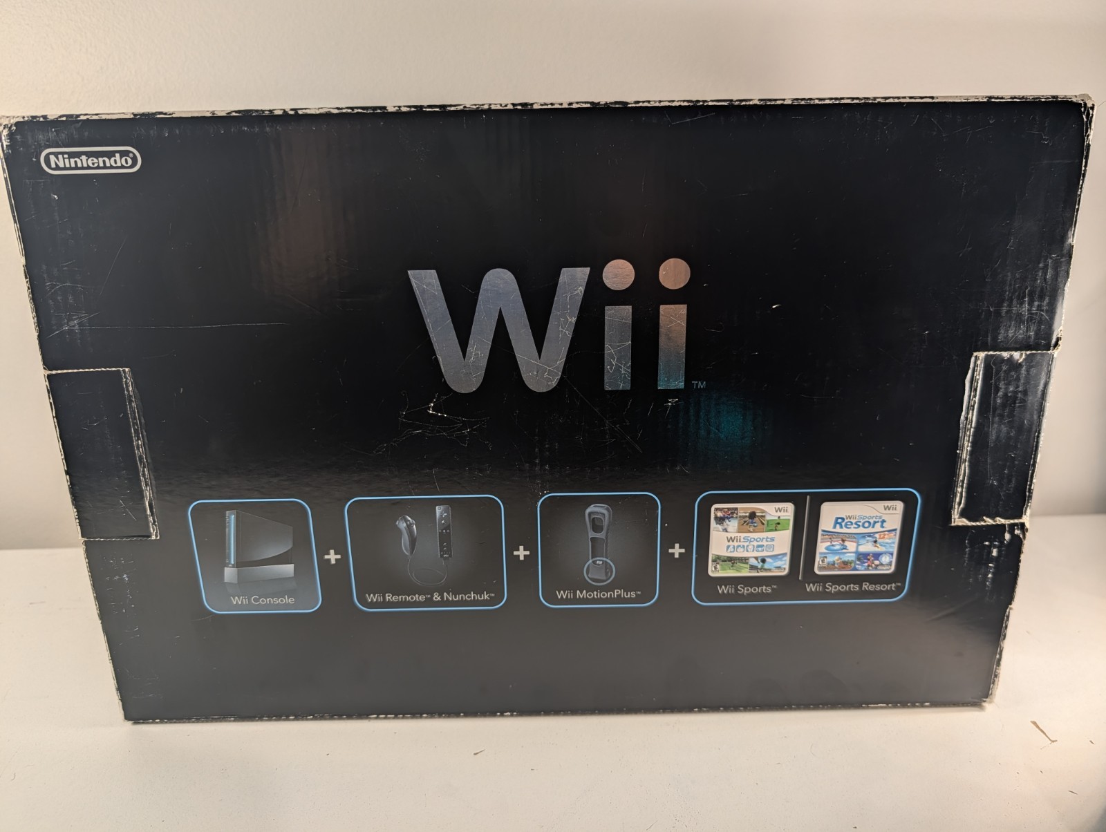 Nintendo Wii Console System, Black, Open Box, No Games Or Instruction RVLSKRP2