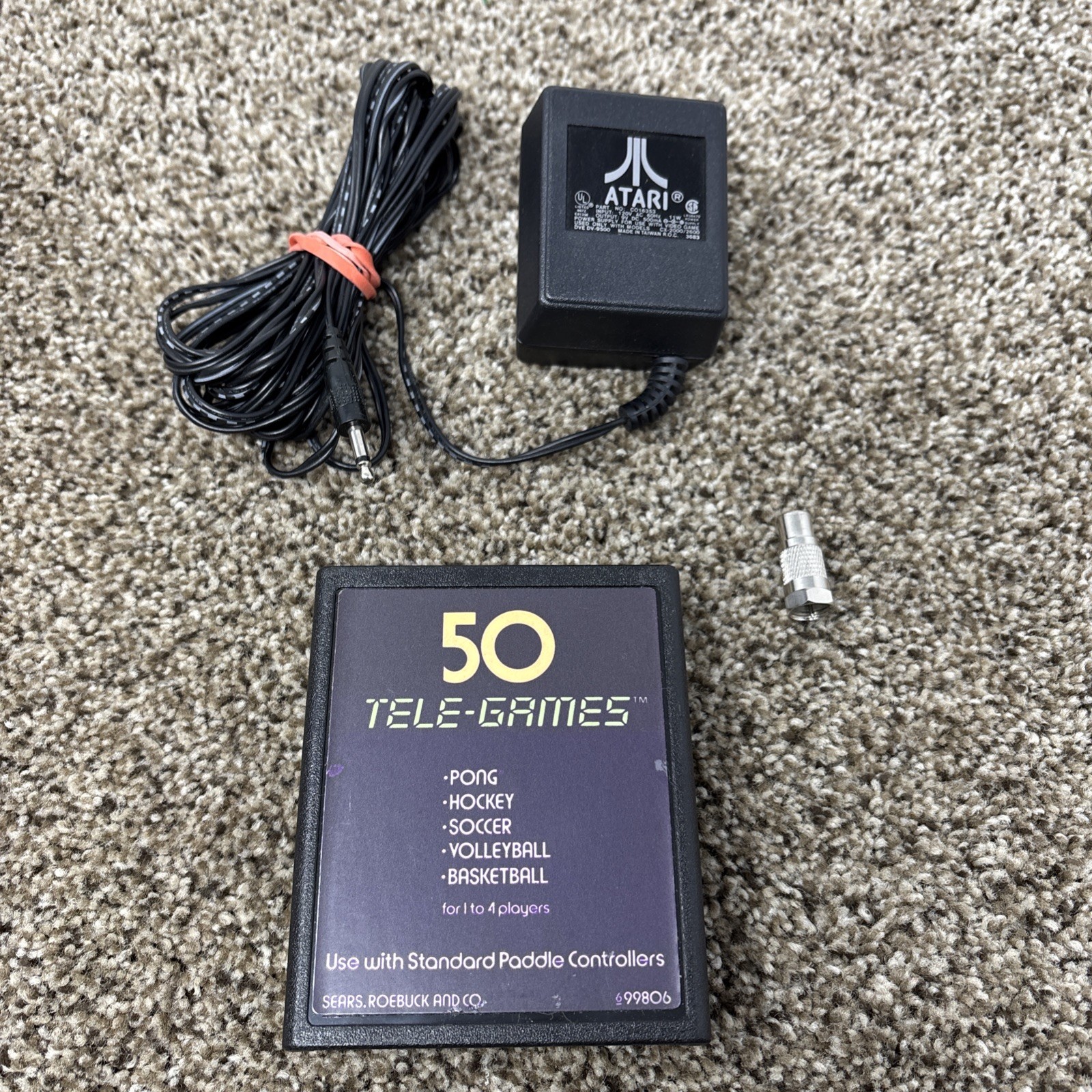 Atari 2600 Console Original 6 switch Console In Box Sears Tele Games Tested