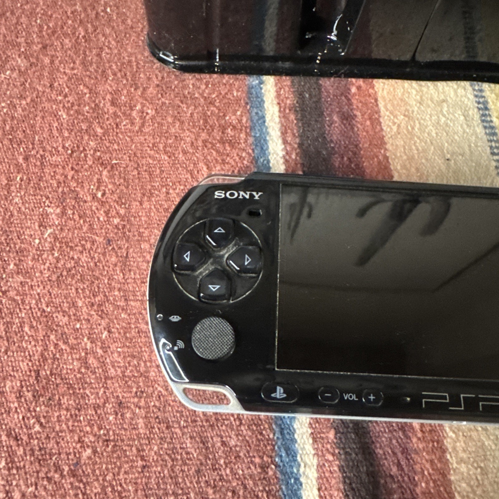 Sony PSP-3000 Launch Edition 64MB Black W/box Tested (No Battery Or Charger)