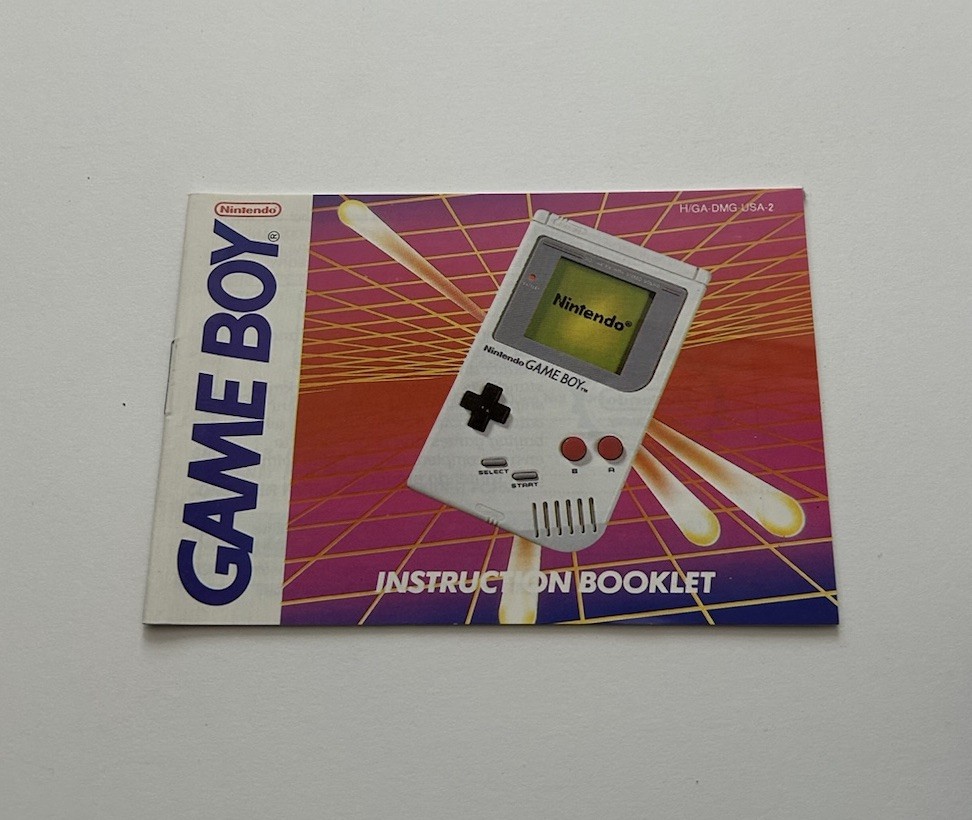 Green Nintendo Game Boy Game Console With Case and manual – TESTED WORKING
