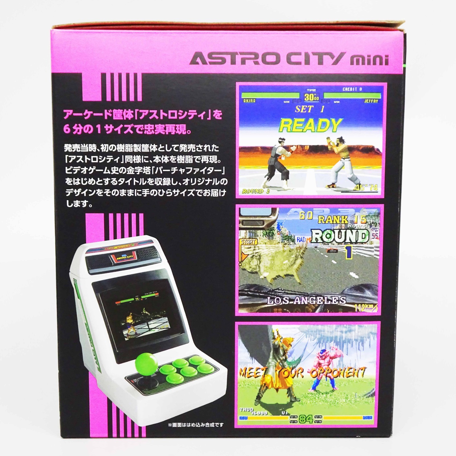 SEGA Game Console ASTRO CITY mini 1/6 1990s games 36 Titles from Japan