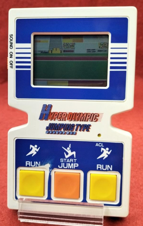 BANDAI Hyper Olympic Jumping Type LSI Handheld Electronic Game Konami 1984 Japan