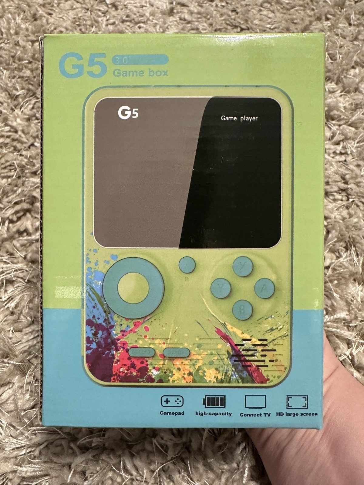 G5 Handheld Game Console 3.0” Color Screen Portable Retro Game Player NEW