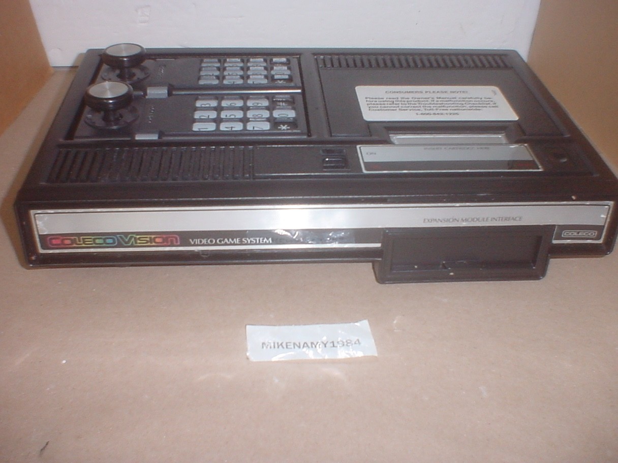 ColecoVision Video Game System Model 2400 w/ 2 Controllers -NO Power cord TESTED