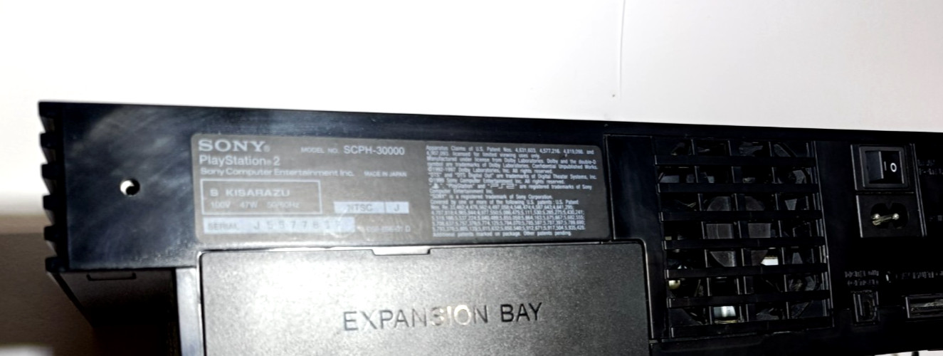 PS2 Sony PlayStation 2 Black Console JP NTSC-J SCPH-30000 Controller+Cables