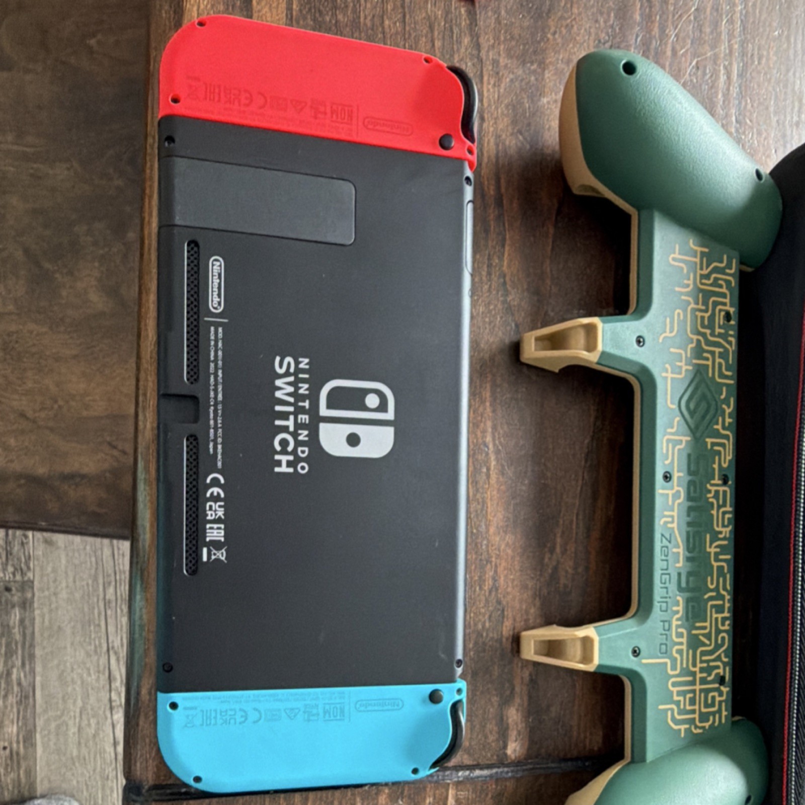 Nintendo Switch Black Red Blue Console with Joy-Cons, Case, 128GB microSD