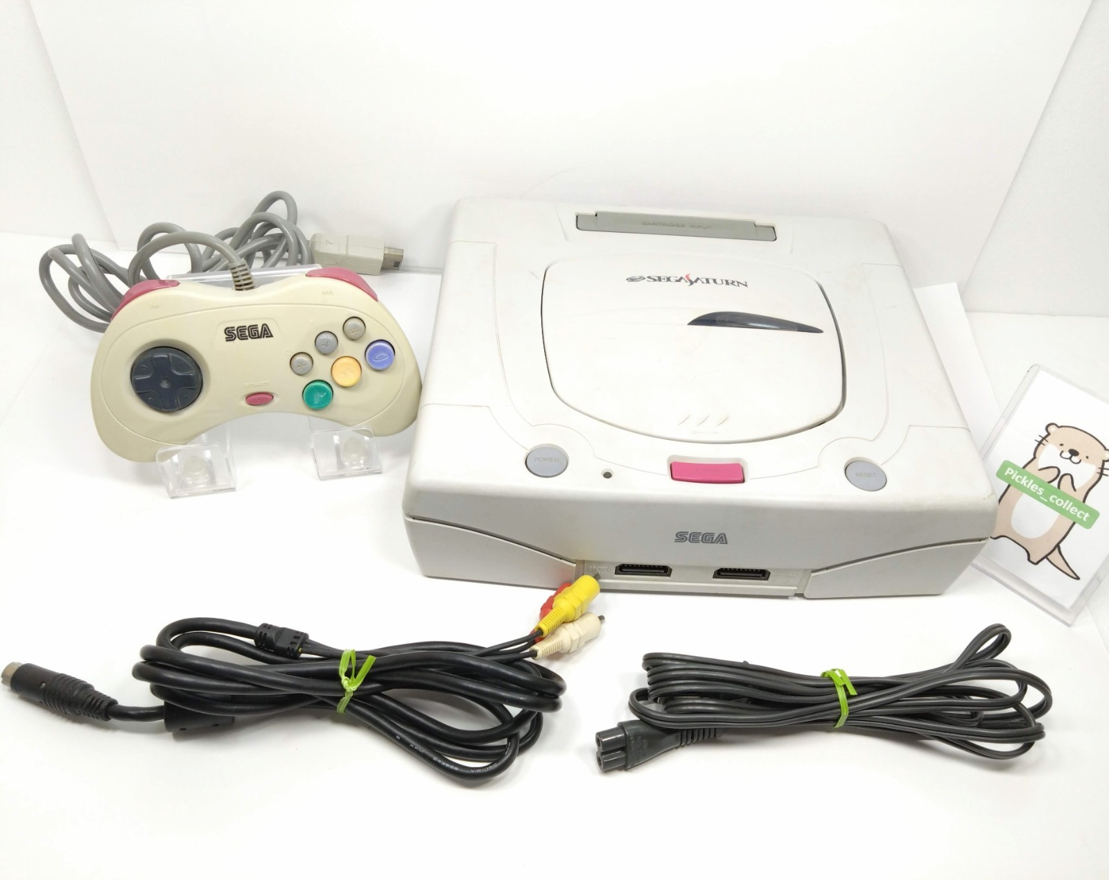 Sega Saturn White Console HST-3220 set Language Japanese Model Tested SEGA 0302C