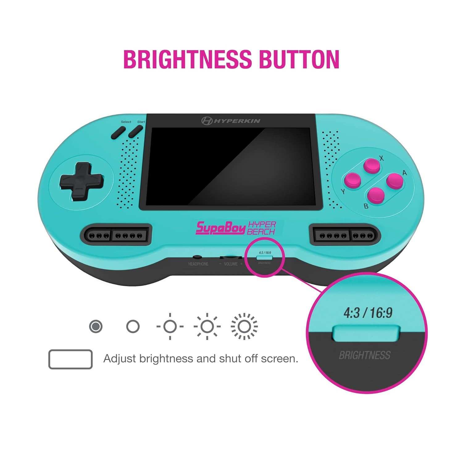 Hyperkin SupaBoy Portable Console for Super NES/Super Famicom HyperBeach (SNES)