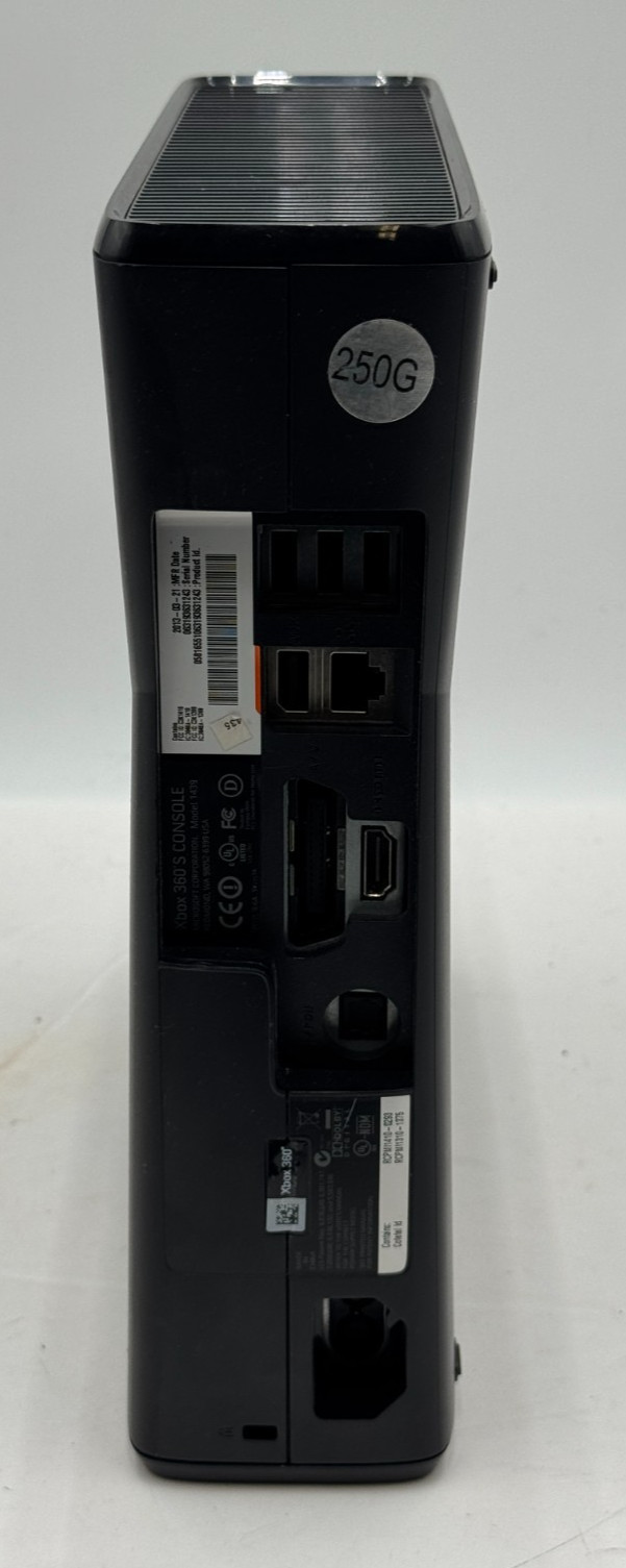 Microsoft Xbox 360 S 1439 Video Game Home Console USB HDMI 250 GB Dolby Digital