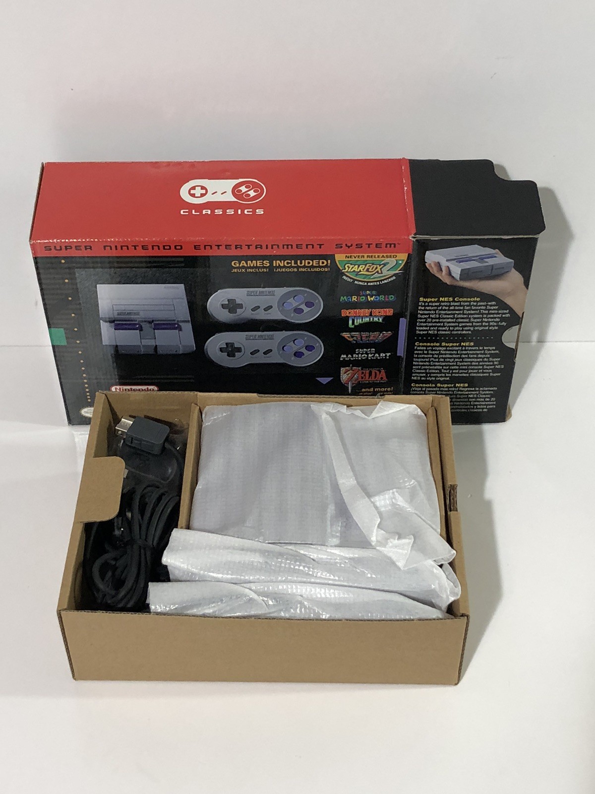 Authentic SNES Super Nintendo Classic Mini Super Entertainment System 21 Games