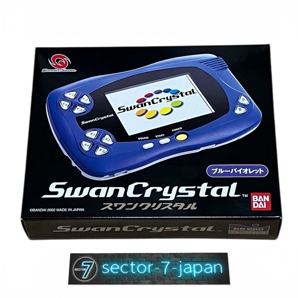 Bandai WonderSwan Swan Crystal Blue Violet Console System Unused Game From Japan