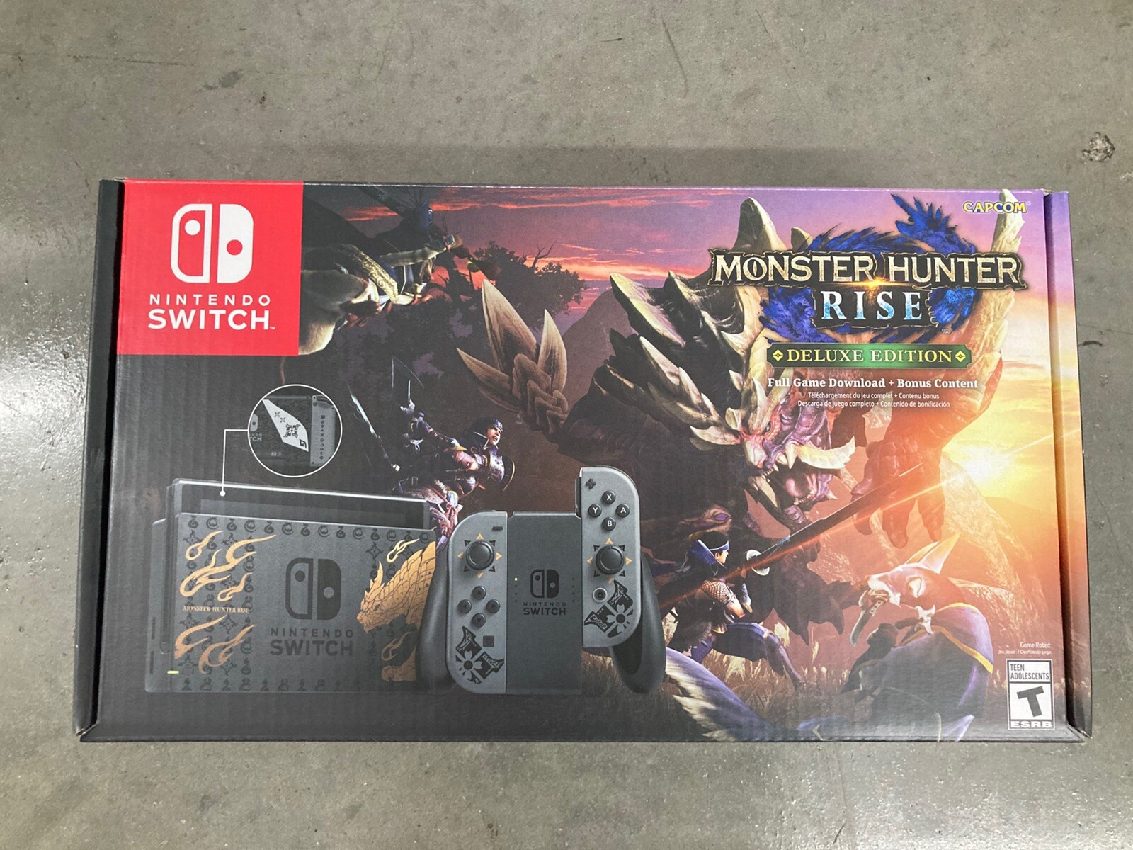 Nintendo Switch – Monster Hunter Rise – Deluxe Edition – 32GB Console