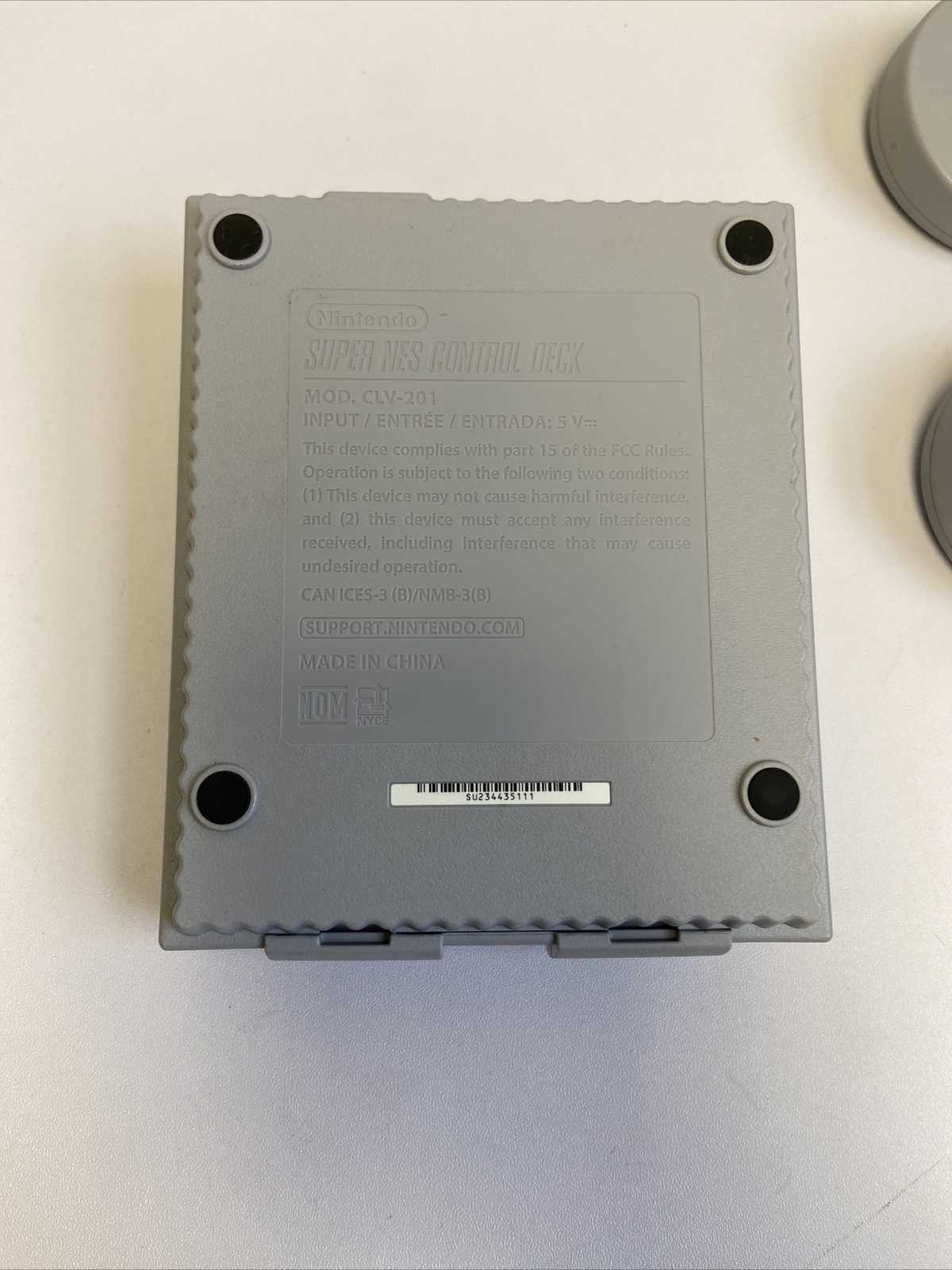 Nintendo Super NES Classic Edition Control Deck W/ 2 Controllers – Untested