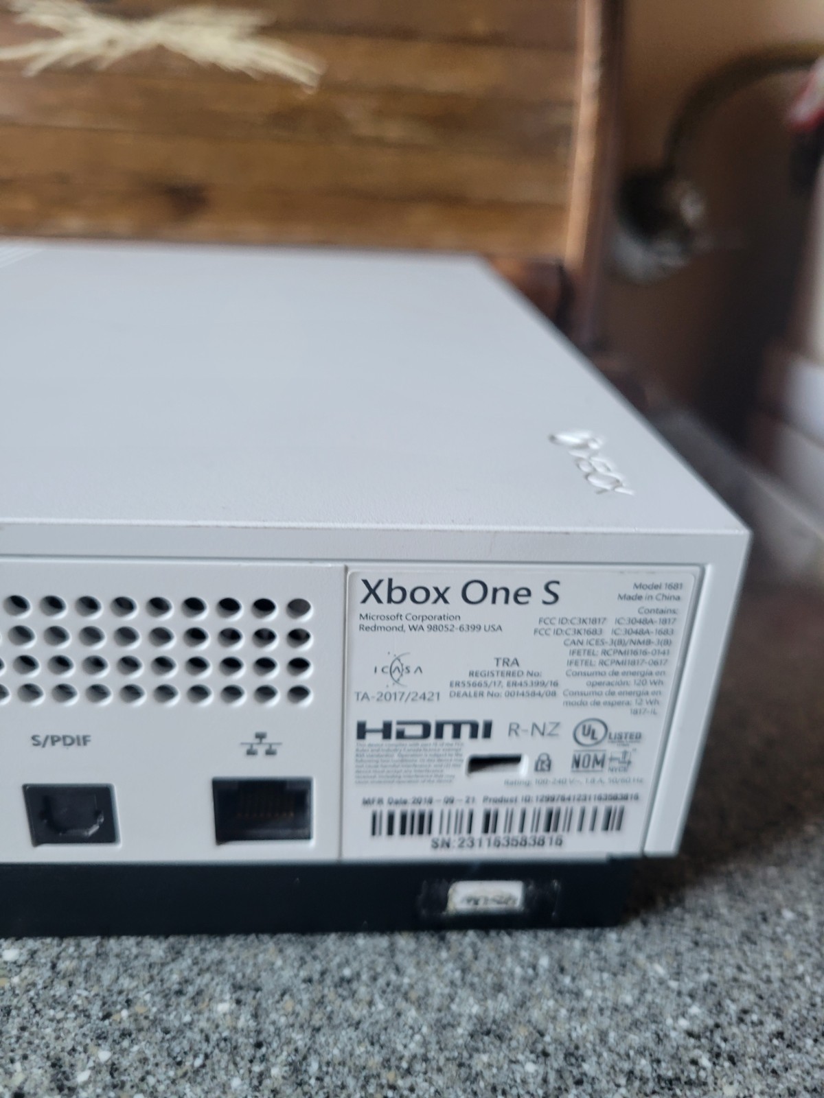 Microsoft Xbox One S Console 1TB System Only READ DESCRIPTION