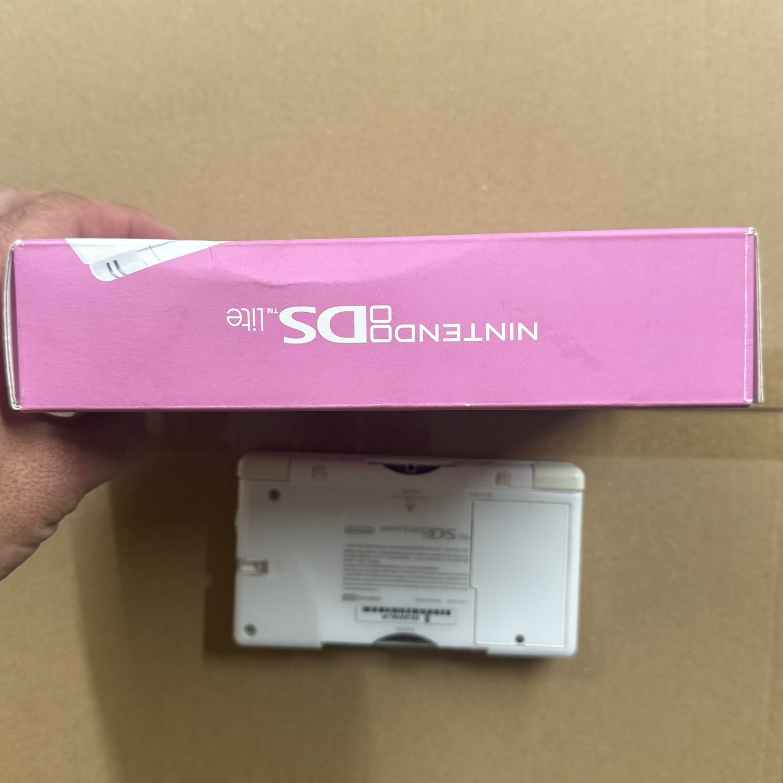 Nintendo DS Lite Pink Ribbon Polar White Console Susan Komen Breast Cancer Rare