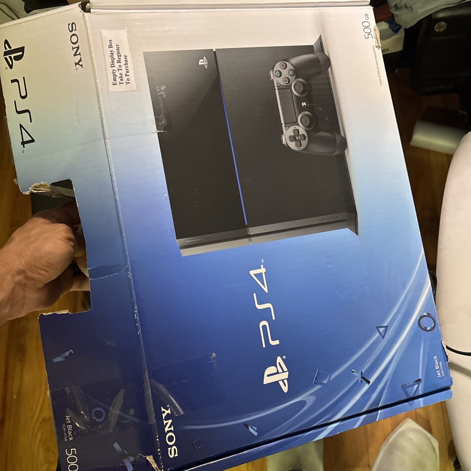 Sony PlayStation 4 PS4 500GB Jet Black Console Bundle 2 Controllers CIB Tested