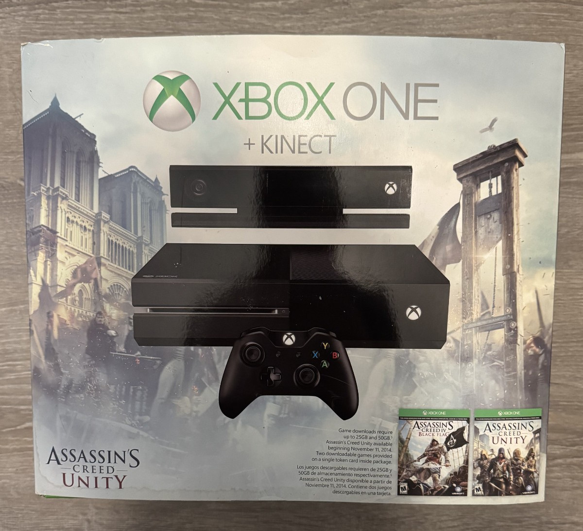 Xbox One With Kinect: Assassin’s Creed Unity Bundle 500GB Hard Drive – NEW