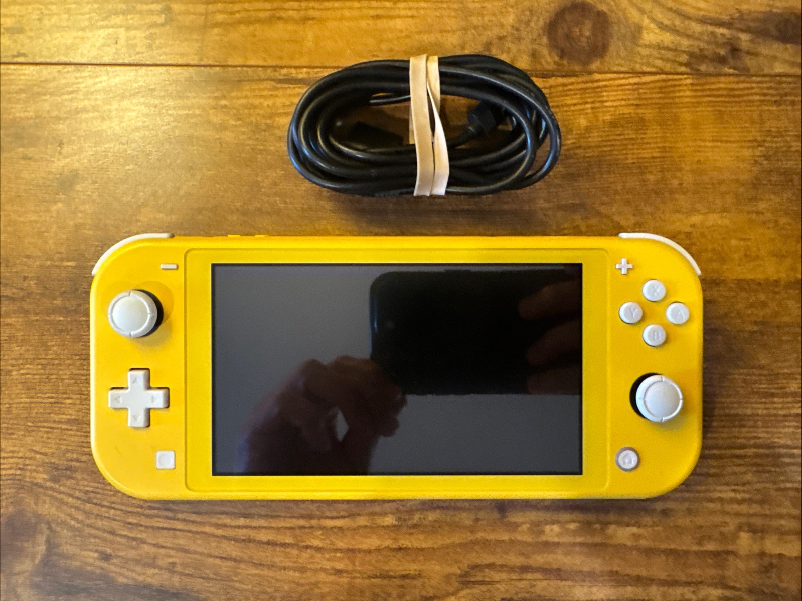 Nintendo Switch Lite Yellow 32GB Handheld Console Bundle With Charging Cord