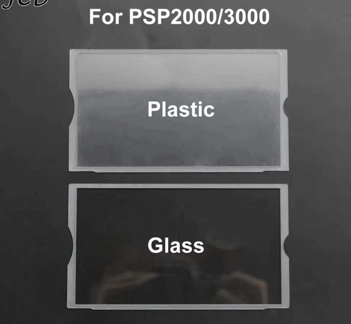 Plastic Glass Screen For PSP 2000 3000 PSP2000 Game Console Display Cover Frame