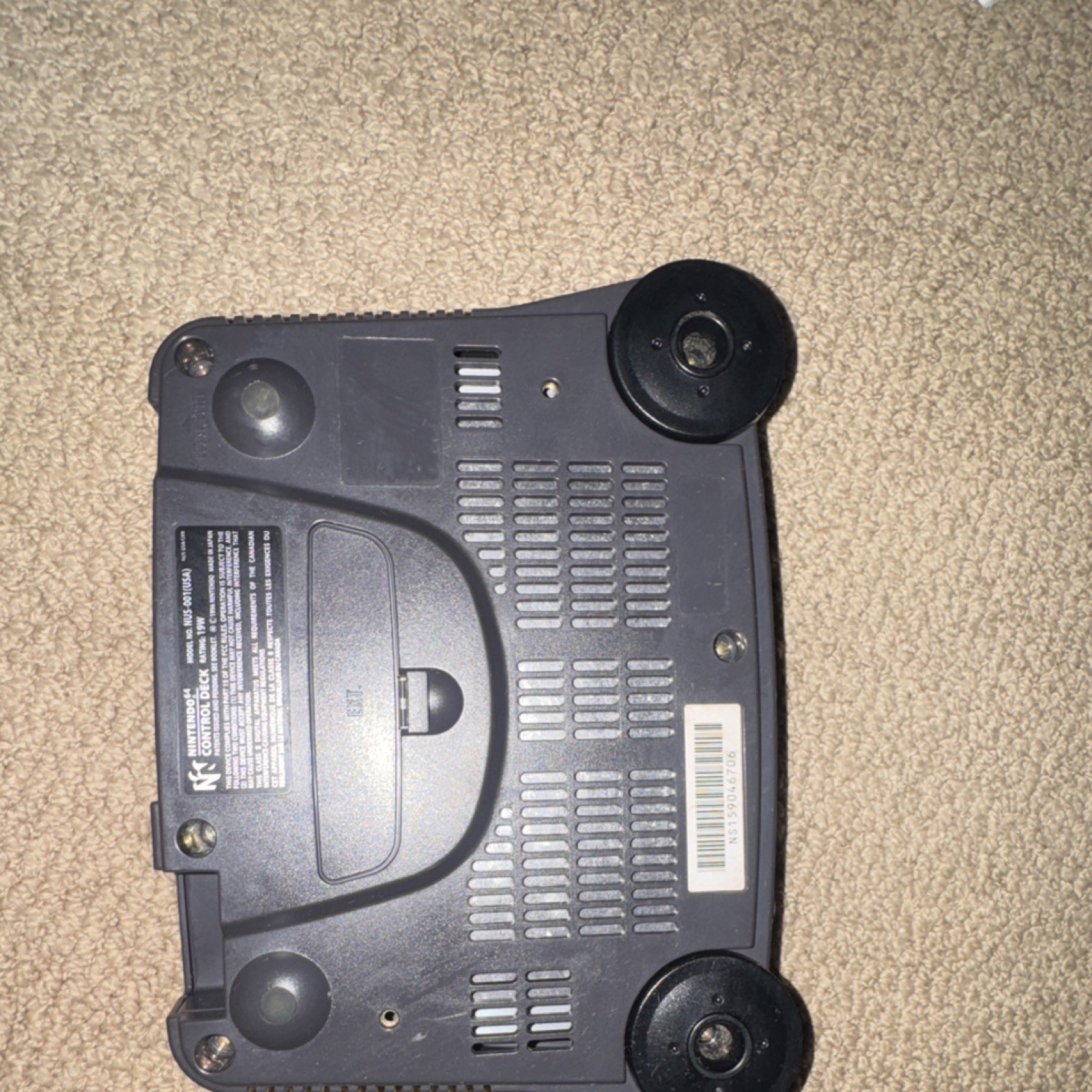Nintendo 64 N64 Gray Console Bundle w/ 2 Controllers, AV Cable