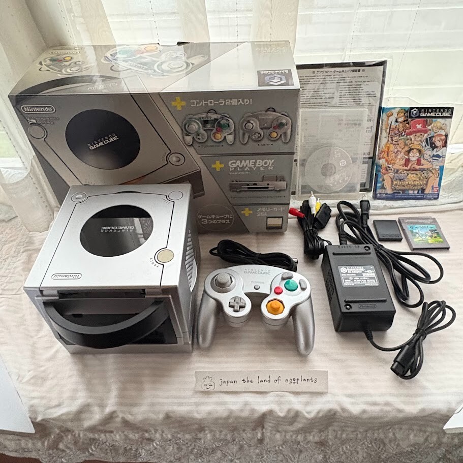 Nintendo GameCube Enjoy Plus Pack Silver Gameboy Player NTSC-J Tested working