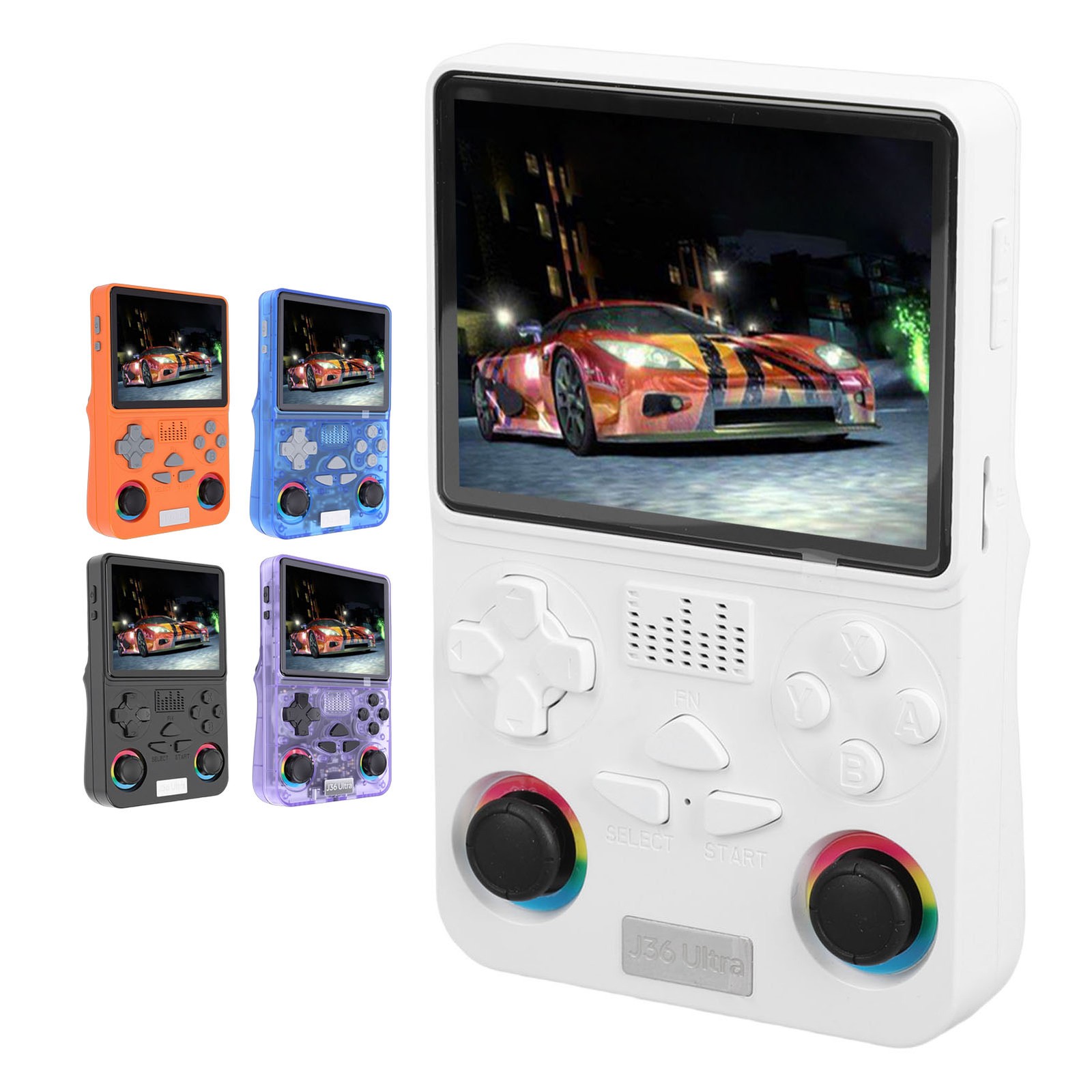 J36 Retro Handheld Video Game Console 64GB 22000 Games 4in 720×720 IPS Screen❀