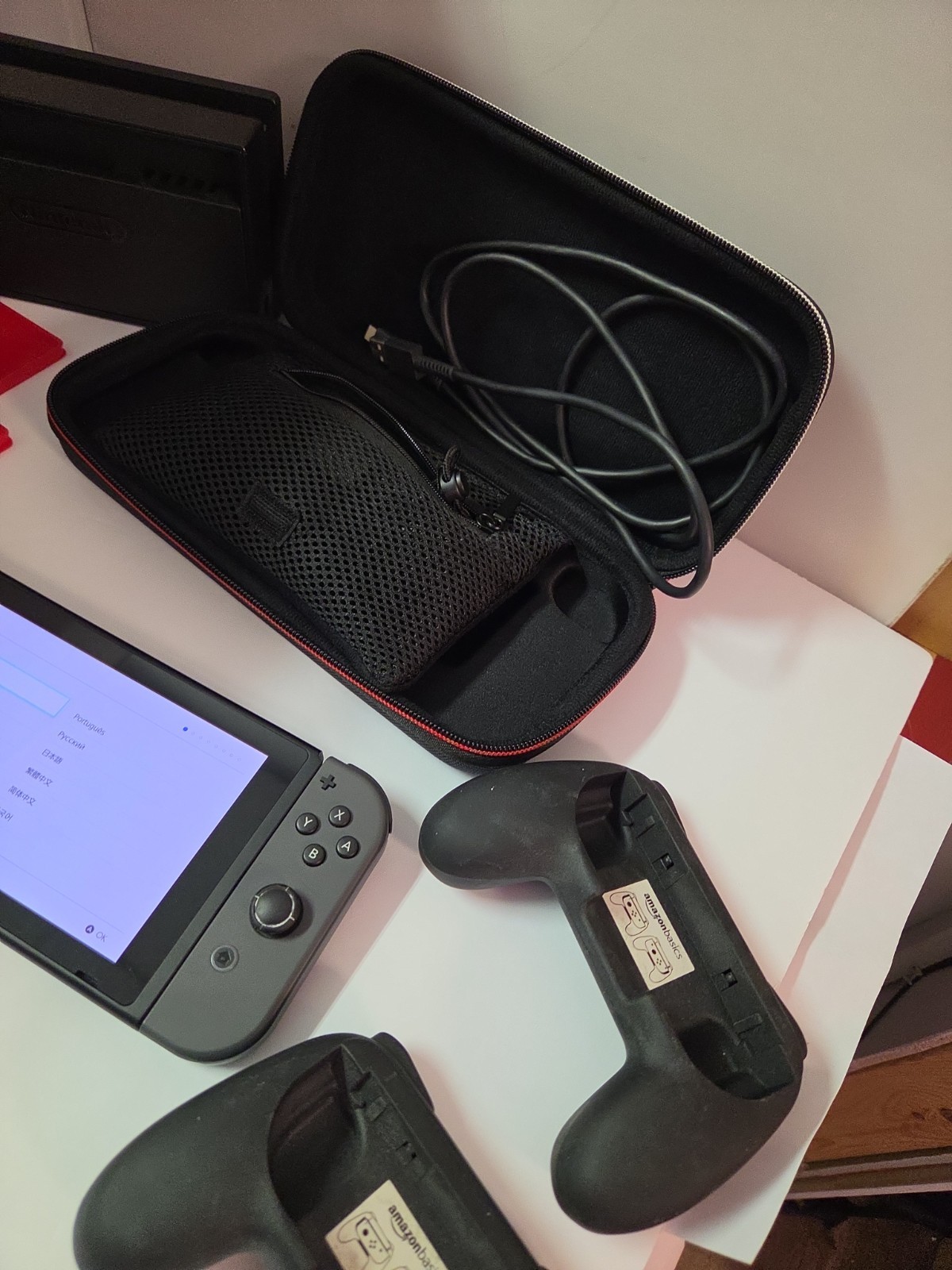 Nintendo Switch Console Bundle with Gray Joy-Cons