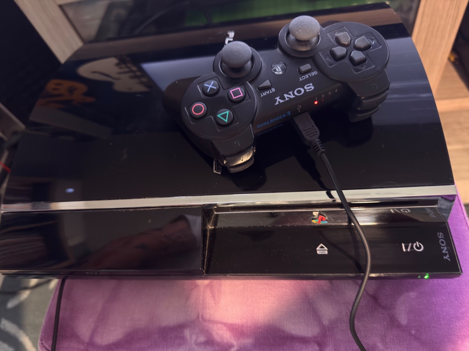 Sony Playstation 3 60 GB Backwards Compatible CECH-A01 – Controller/Cables/Games