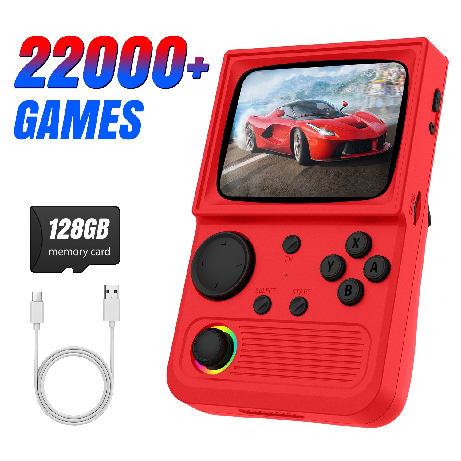 Retro TV Handheld Game Console 3.5” IPS Screen 22000