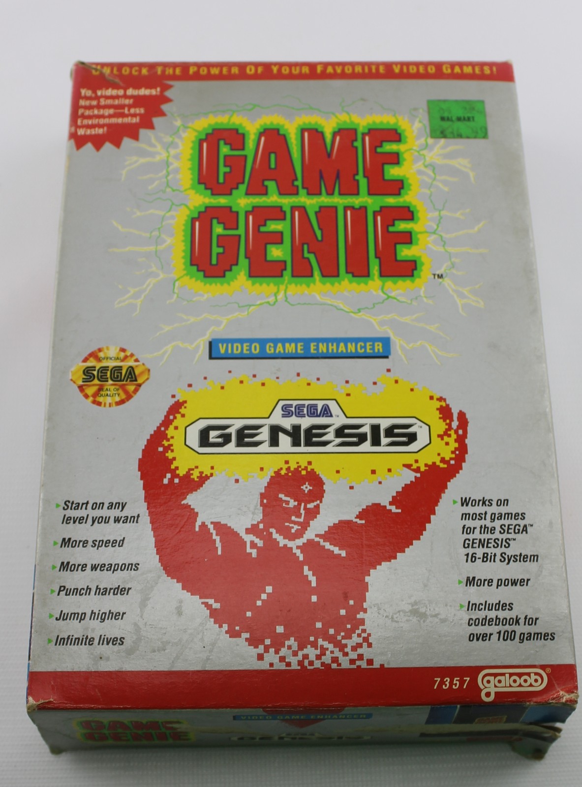 Vintage Sega Genesis Game Geni Code Book and Cartridge