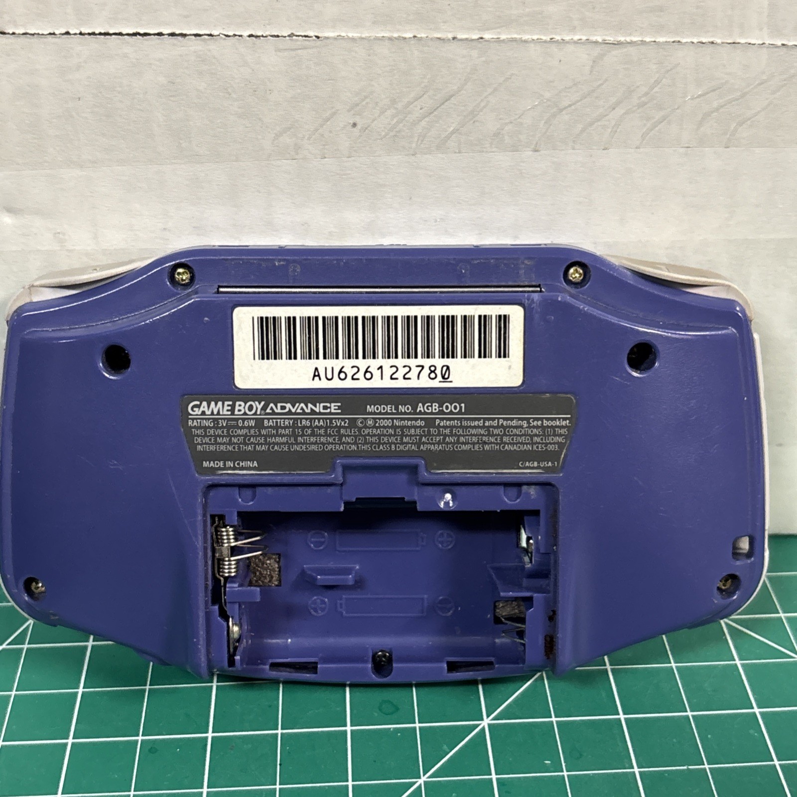 Nintendo Game Boy Advance (Indigo Purple) (4) games included Tested & Working