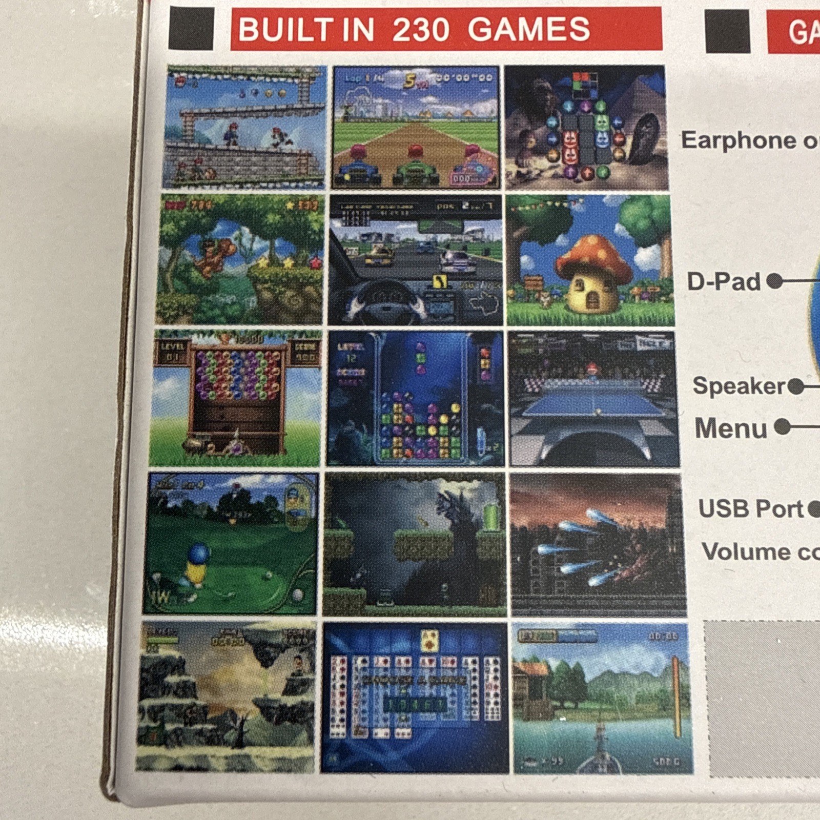 Lightweight Portable Handheld Game with 230 Retro Games – Perfect Gift for All