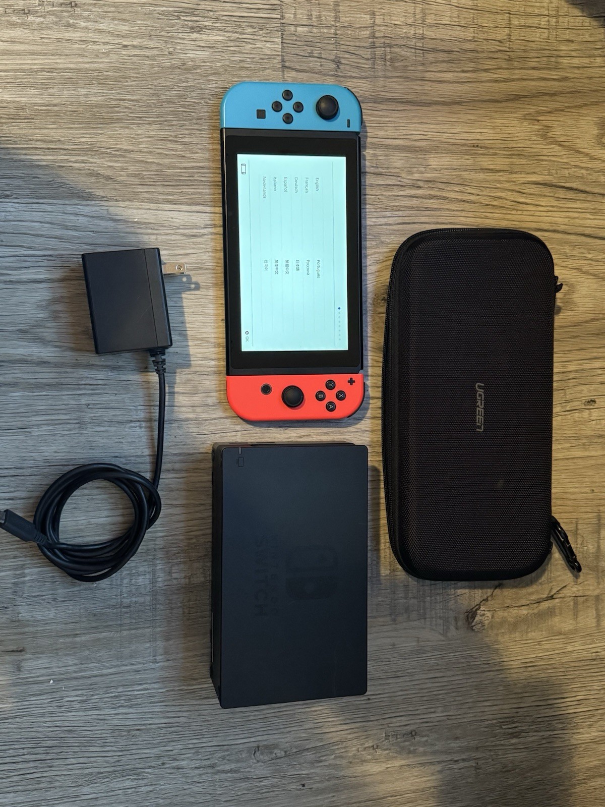 Nintendo Switch 32GB Gray Console with Neon Red and Neon Blue Joy-Con