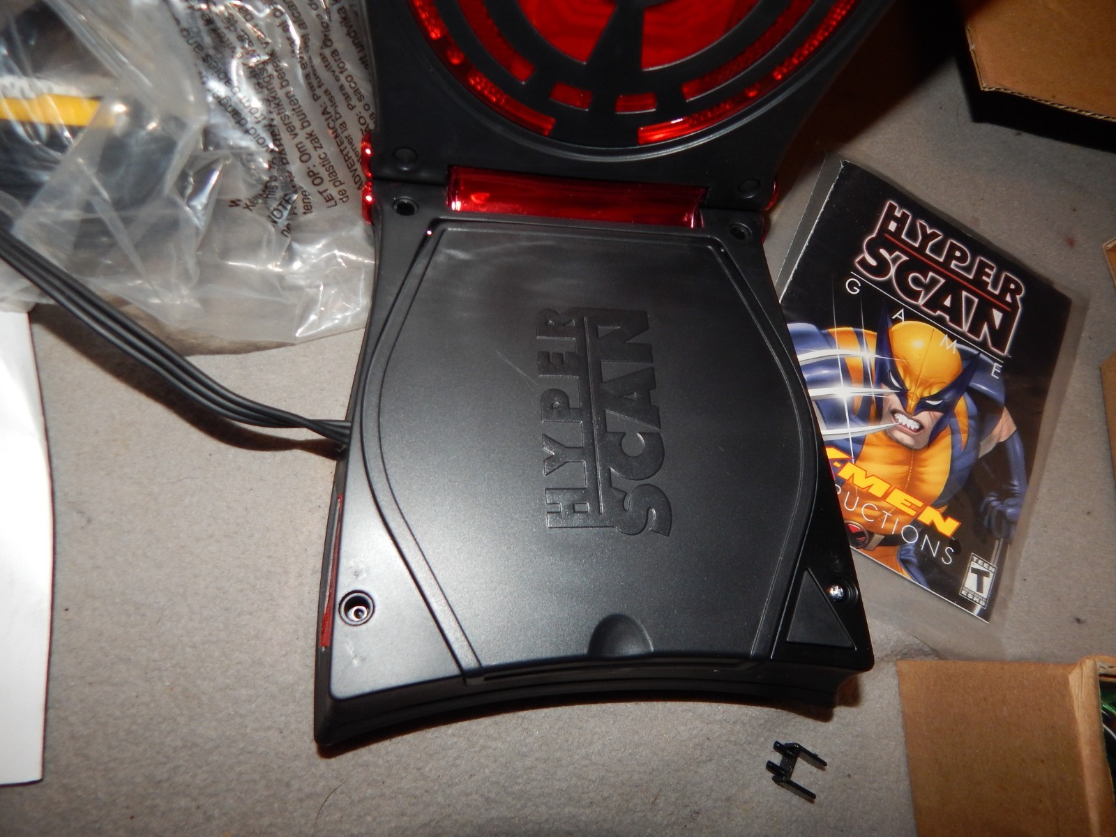 Mattel Hyper Scan Video Game System With X-Men Game Pack Unused? Parts Estate