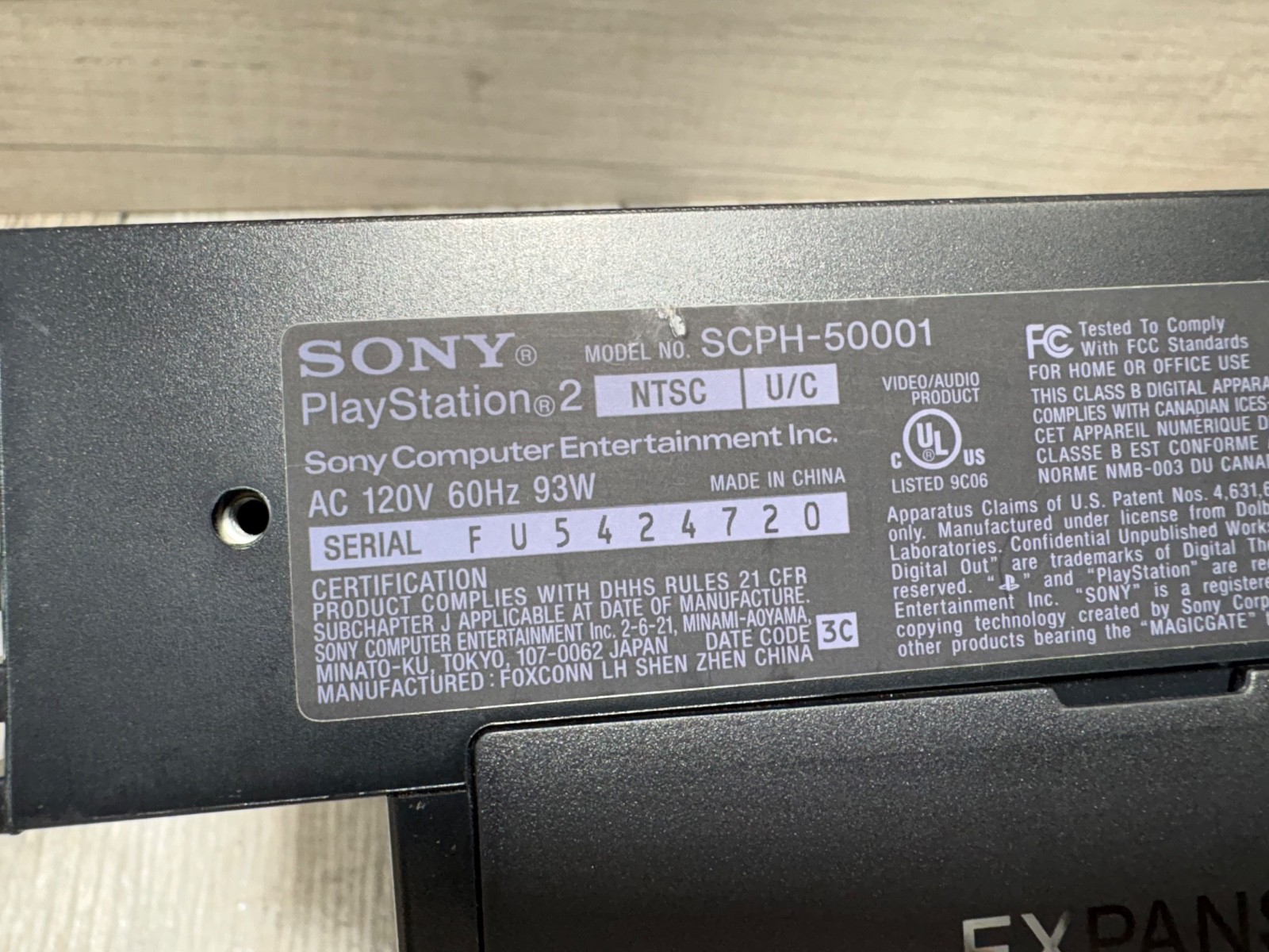 Sony Playstation 2 Fat SCPH-50001 Bundle With 1 Controller
