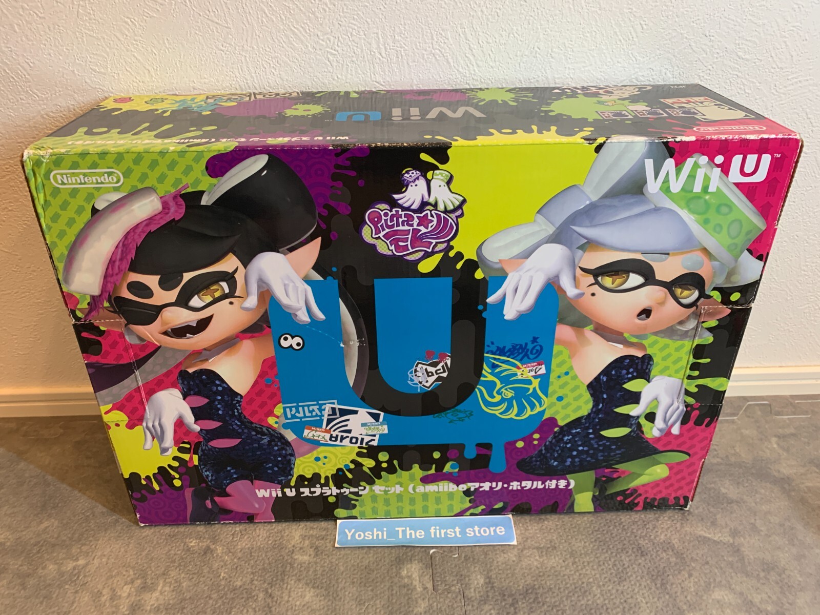 Nintendo Wii U Splatoon set with amiibo Aori & Hotaru 32GB White Japan ver.
