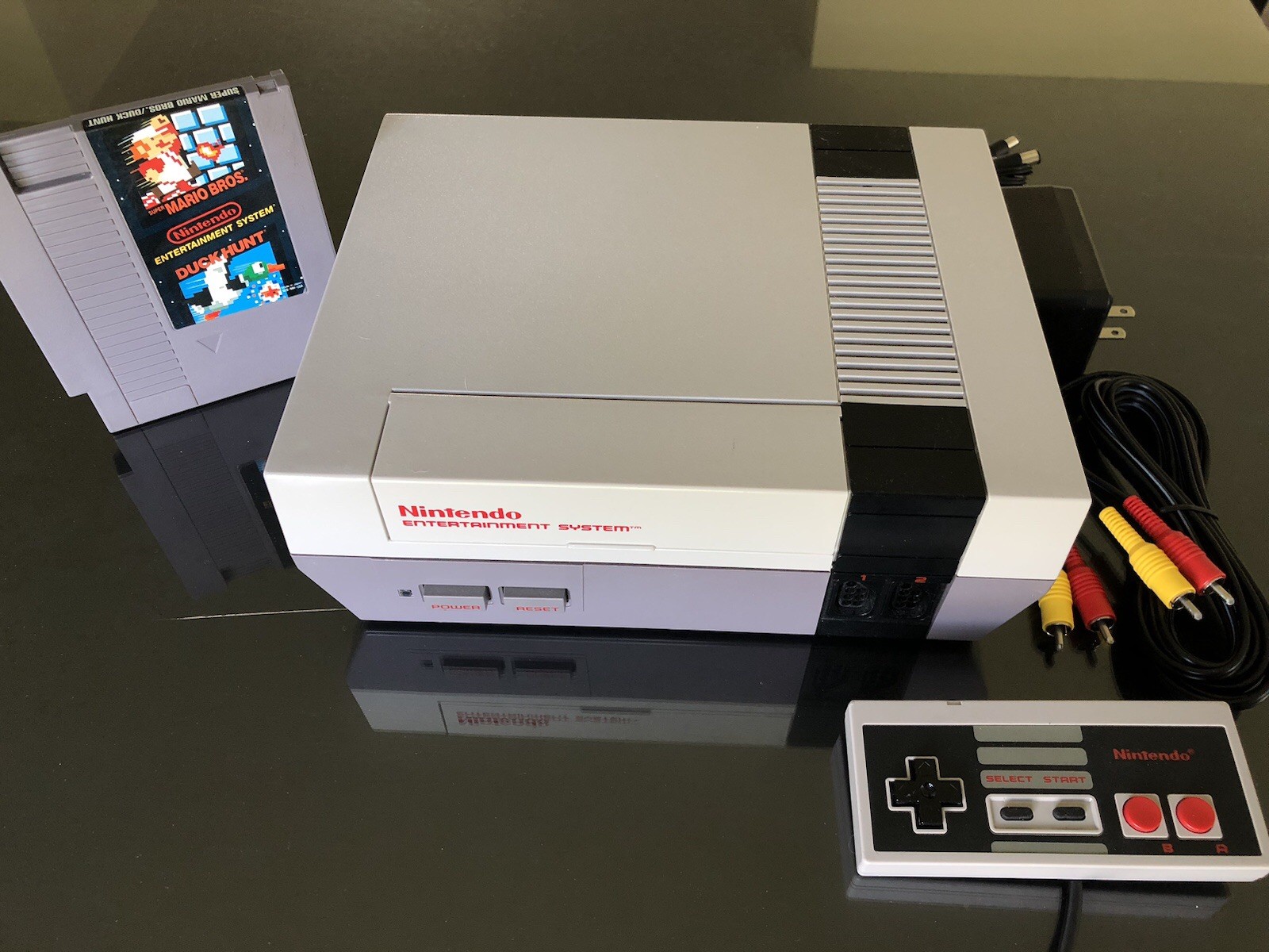 NINTENDO NES Console System Bundle Games Super Mario 1 2 3 SHIPS SAME DAY