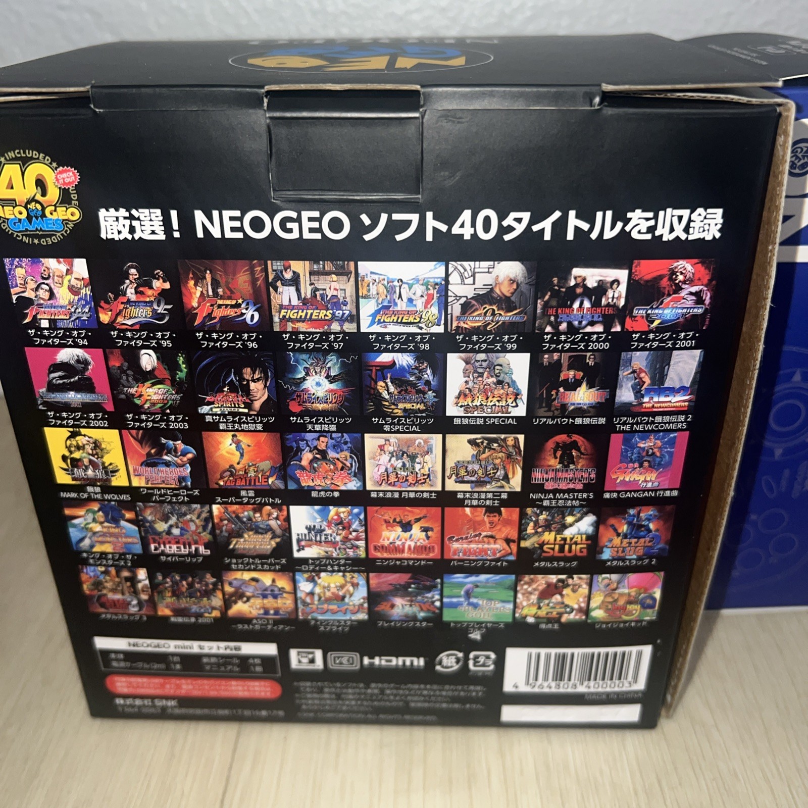 SNK NEO GEO Mini console Classic Arcade 40 Games included + New Mini Pad