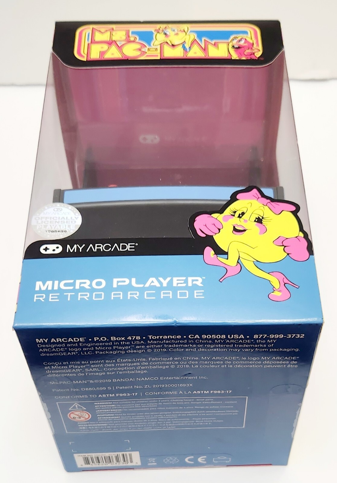 My Arcade Ms.Pac-Man Micro Player Retro Arcade – Multi-Color, New/Factory Sealed