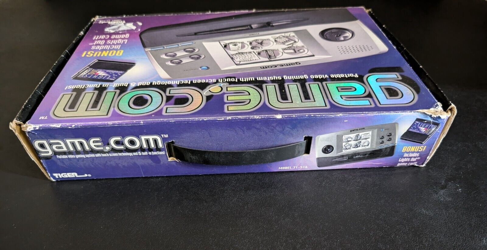 Tiger Game.com handheld system *missing stylus* boxed tested