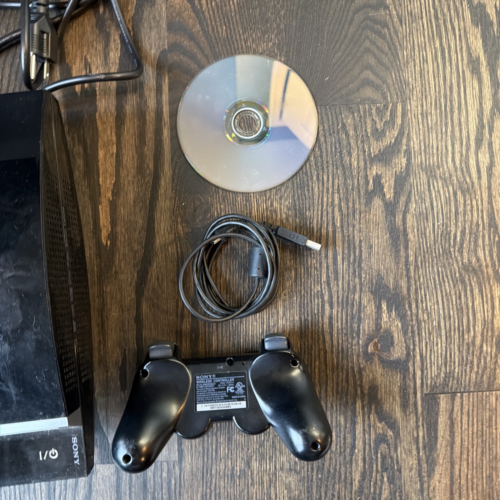 PlayStation 3 PS3 Fat 37GB Console WORKING w/ Controller, Cables, Guitar Hero 3