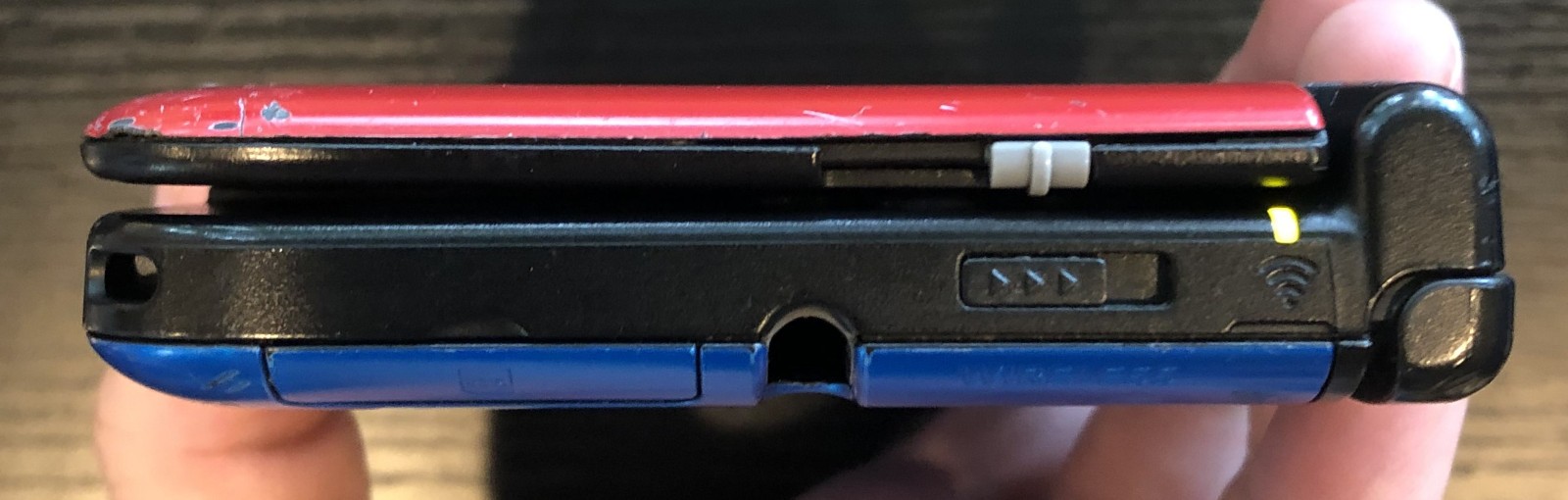 Nintendo 3DS XL Red + Blue SPR-001 Console – w/Charger/Stylus – Fully Tested