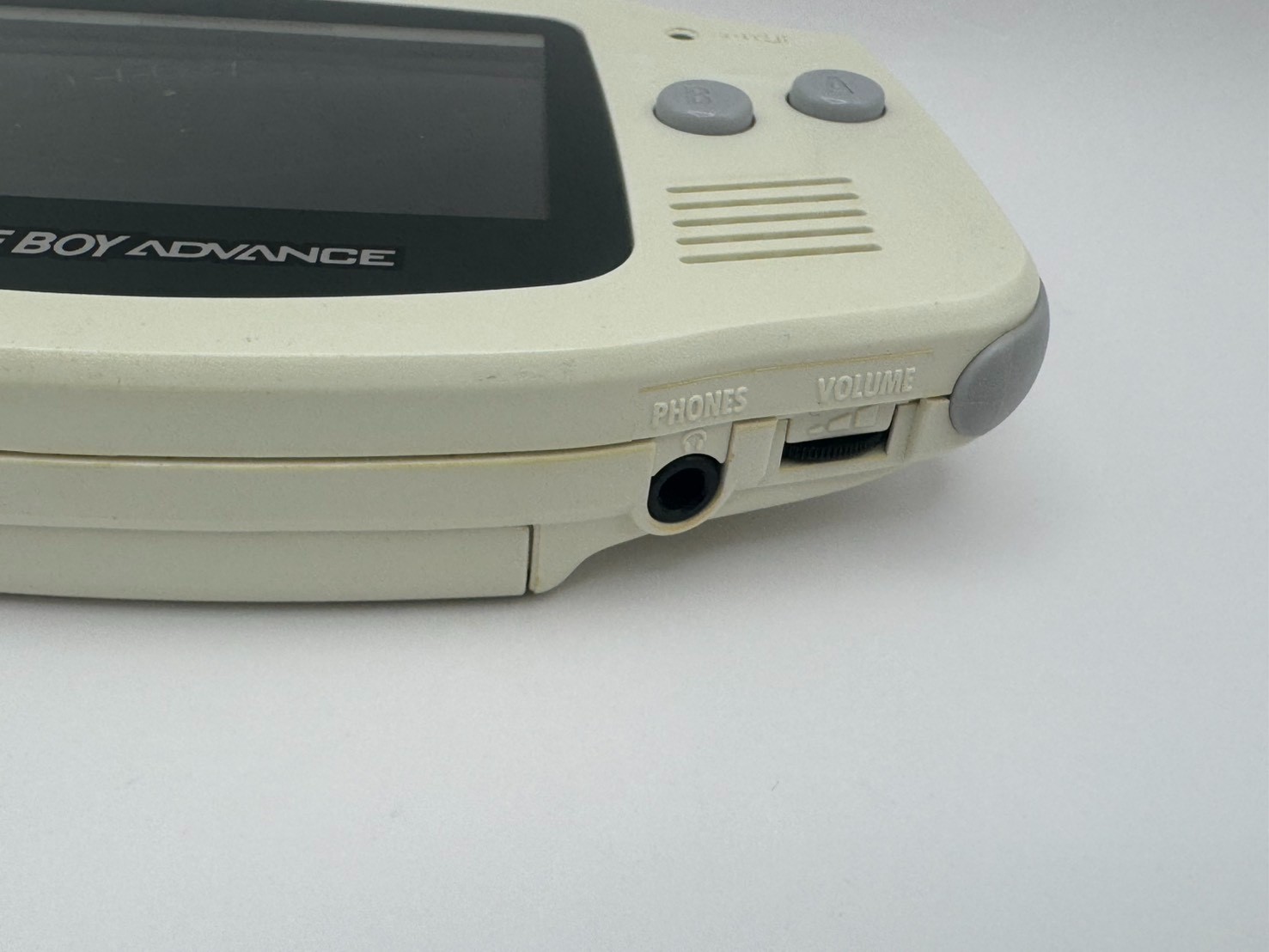 Nintendo Game Boy Advance White AGB-001 Console Tested LCD Dark Marks Japan