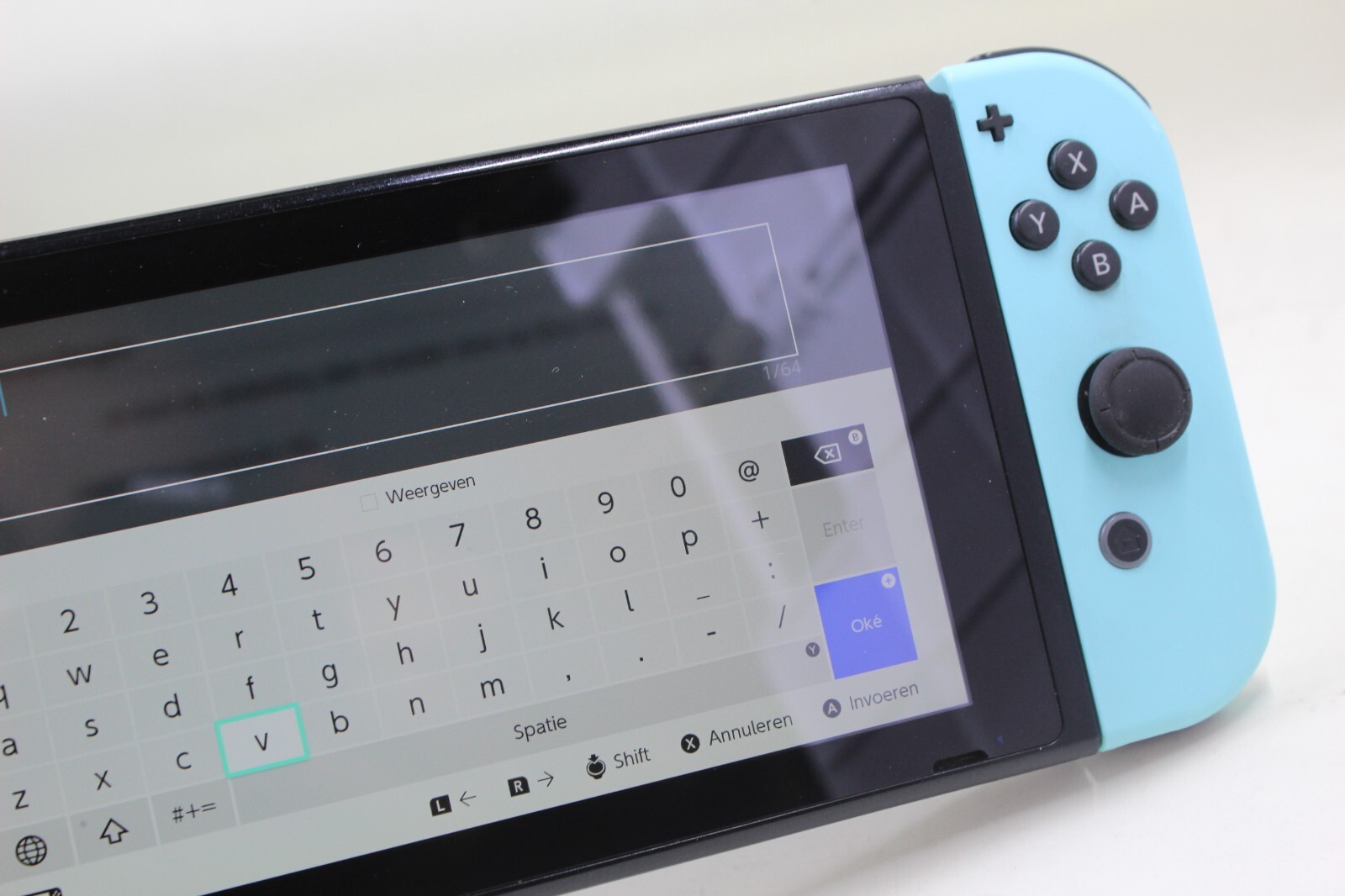 Nintendo Switch V1 Console Yellow Blue JoyCons +128GB SD No Charger