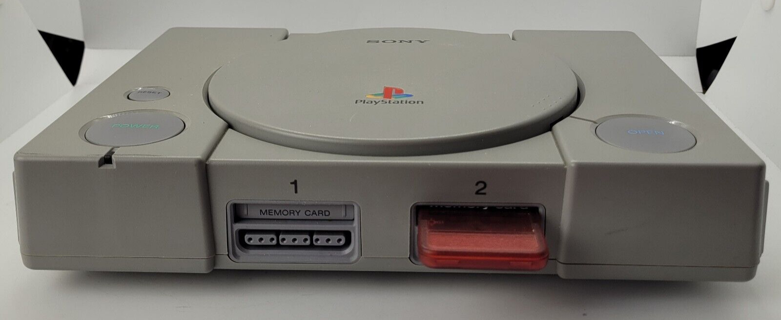 Sony PlayStation PS1 Dual Shock Console Model SCPH-9001 Controller Memory Card