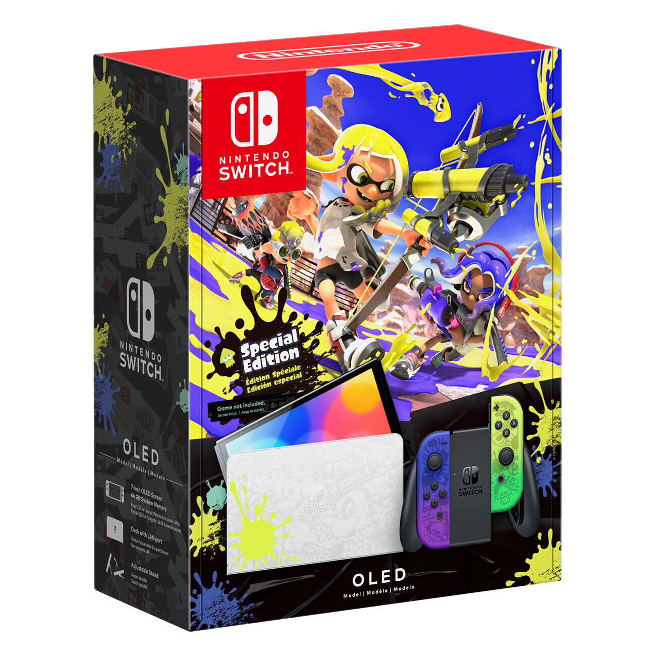 Nintendo Switch (OLED Model) HEG-001 Splatoon 3 Edition Video Game Console -…