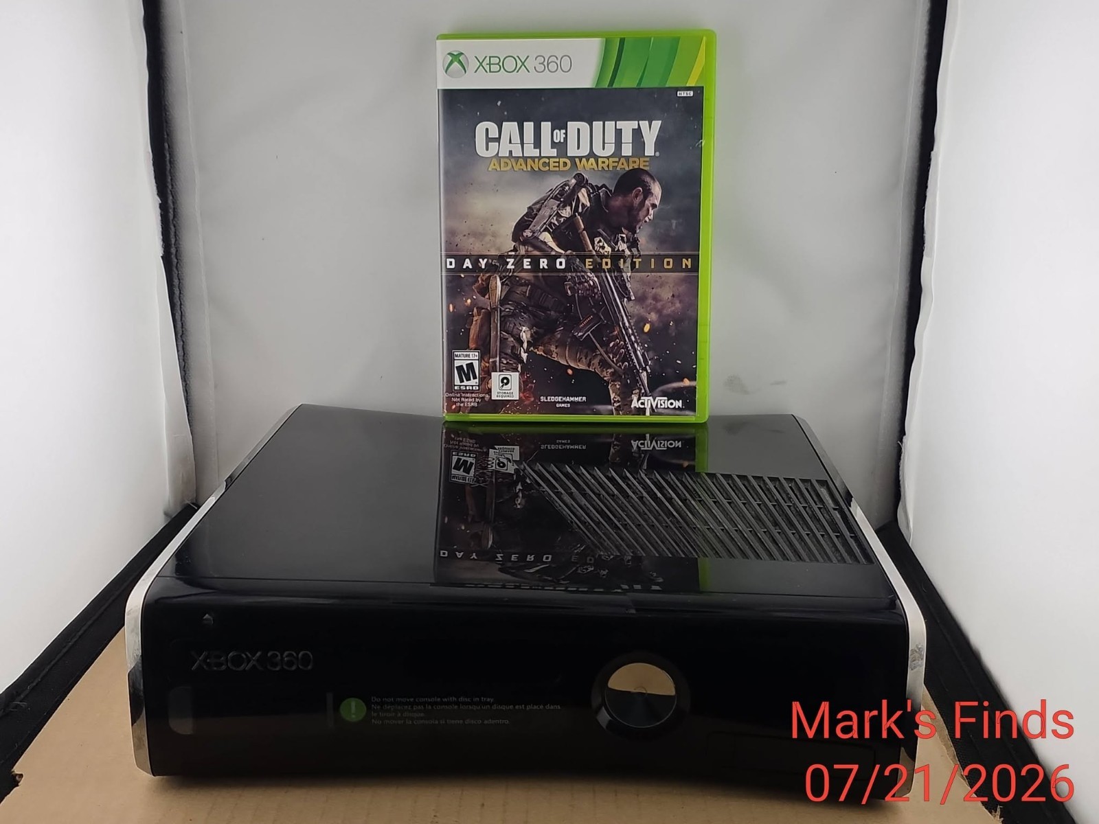 Microsoft Xbox 360 Slim 250GB HDD Black Console with COD Game Only