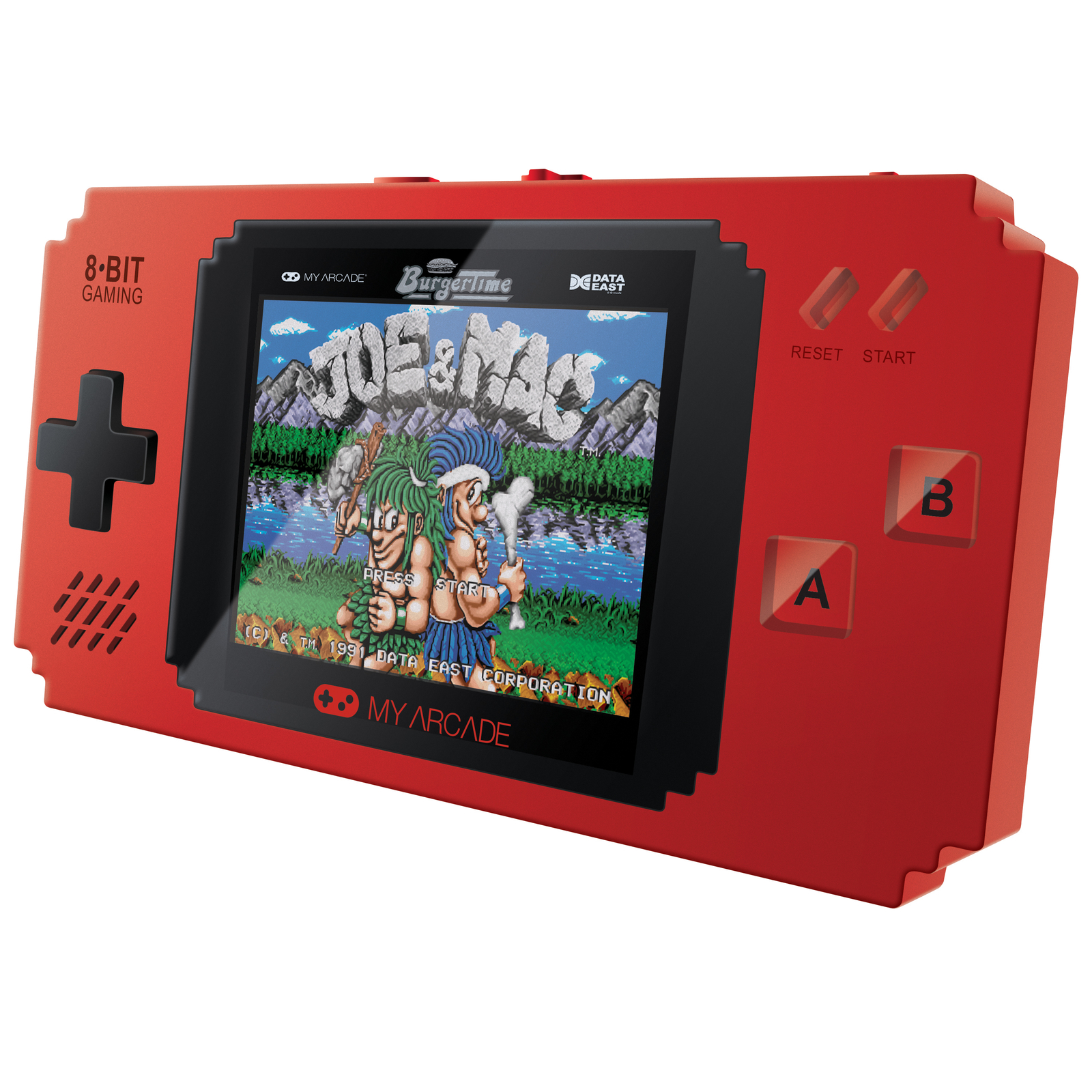 MY ARCADE Pixel Player Portable Handheld 300 Built-in Video Games+Data East Hits