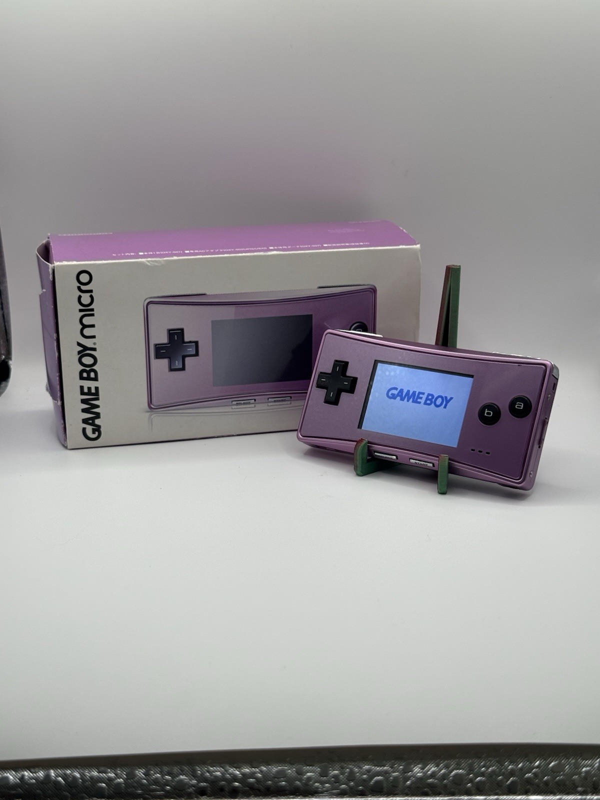 *US SELLER* Nintendo Game Boy Micro Purple Console Complete in Box CIB Rare