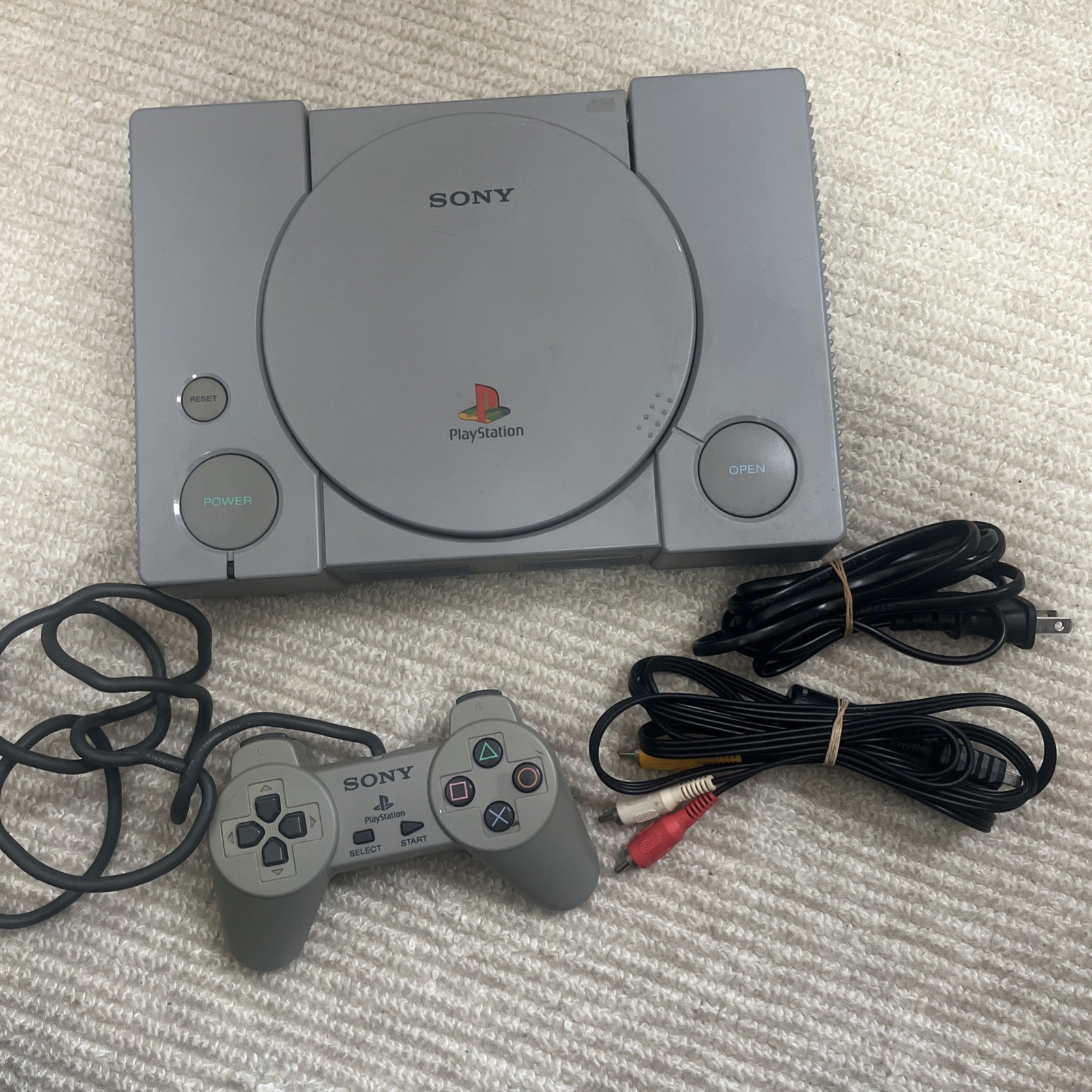 Sony PlayStation 1 PS1 Console SCPH-9000 Tested Working Japan